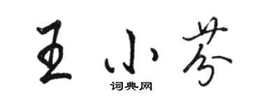 骆恒光王小芬行书个性签名怎么写