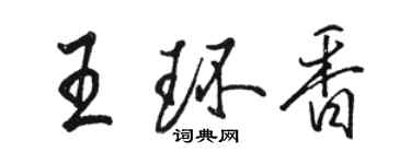 骆恒光王环香行书个性签名怎么写