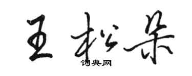 骆恒光王松朵行书个性签名怎么写