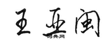 骆恒光王亚闽行书个性签名怎么写