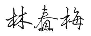 骆恒光林春梅行书个性签名怎么写