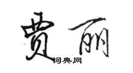 骆恒光贾丽行书个性签名怎么写