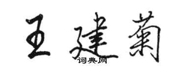 骆恒光王建菊行书个性签名怎么写