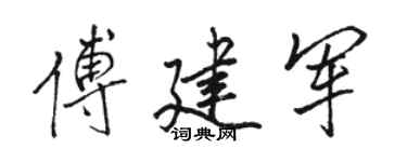 骆恒光傅建军行书个性签名怎么写