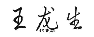 骆恒光王龙生行书个性签名怎么写