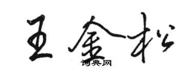 骆恒光王金松行书个性签名怎么写