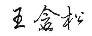 骆恒光王含松行书个性签名怎么写
