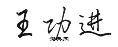 骆恒光王功进行书个性签名怎么写