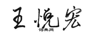 骆恒光王悦宏行书个性签名怎么写
