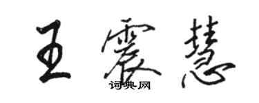 骆恒光王震慧行书个性签名怎么写