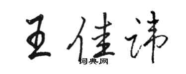 骆恒光王佳讳行书个性签名怎么写