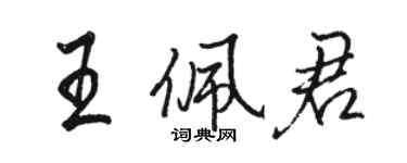 骆恒光王佩君行书个性签名怎么写