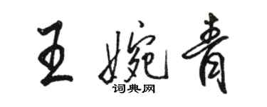 骆恒光王婉青行书个性签名怎么写