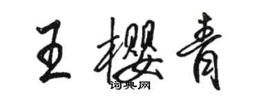 骆恒光王樱青行书个性签名怎么写