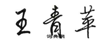 骆恒光王青苹行书个性签名怎么写