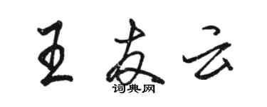 骆恒光王友云行书个性签名怎么写
