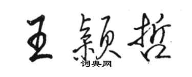骆恒光王颖哲行书个性签名怎么写