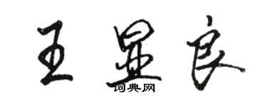 骆恒光王显良行书个性签名怎么写