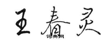 骆恒光王春灵行书个性签名怎么写