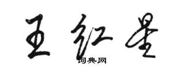 骆恒光王红星行书个性签名怎么写