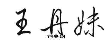 骆恒光王丹妹行书个性签名怎么写