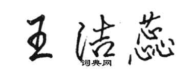 骆恒光王洁蕊行书个性签名怎么写
