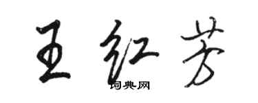 骆恒光王红芳行书个性签名怎么写