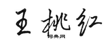 骆恒光王桃红行书个性签名怎么写