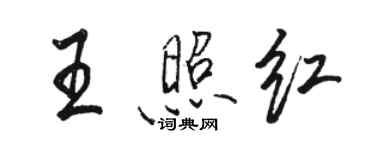 骆恒光王照红行书个性签名怎么写
