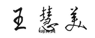 骆恒光王慧美行书个性签名怎么写