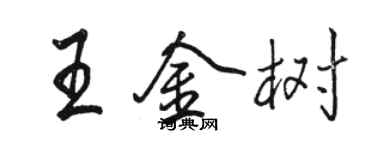 骆恒光王金树行书个性签名怎么写