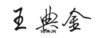 骆恒光王典金行书个性签名怎么写
