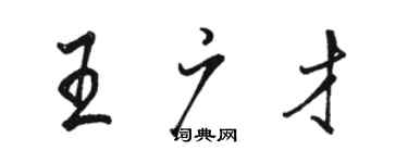 骆恒光王广才行书个性签名怎么写