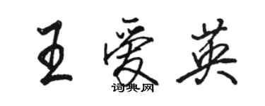 骆恒光王爱英行书个性签名怎么写