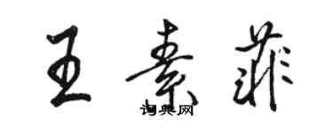 骆恒光王素菲行书个性签名怎么写