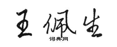 骆恒光王佩生行书个性签名怎么写