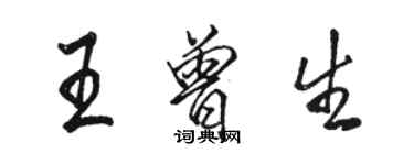 骆恒光王曾生行书个性签名怎么写
