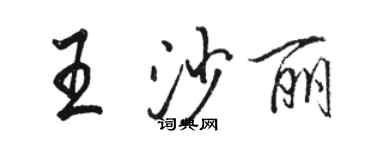 骆恒光王沙丽行书个性签名怎么写