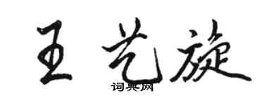 骆恒光王艺旋行书个性签名怎么写