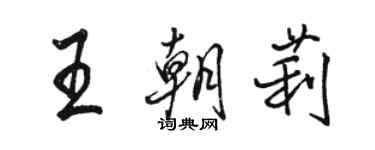 骆恒光王朝莉行书个性签名怎么写