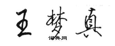 骆恒光王梦真行书个性签名怎么写