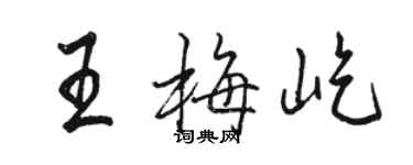 骆恒光王梅屹行书个性签名怎么写