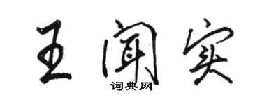 骆恒光王闻实行书个性签名怎么写