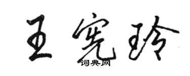 骆恒光王宪玲行书个性签名怎么写