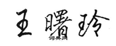 骆恒光王曙玲行书个性签名怎么写