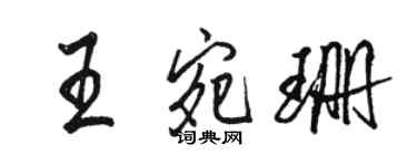 骆恒光王宛珊行书个性签名怎么写