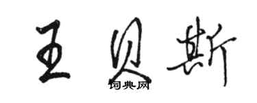 骆恒光王贝斯行书个性签名怎么写