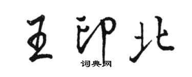 骆恒光王印北行书个性签名怎么写