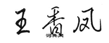 骆恒光王香凤行书个性签名怎么写
