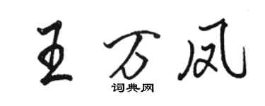 骆恒光王万凤行书个性签名怎么写